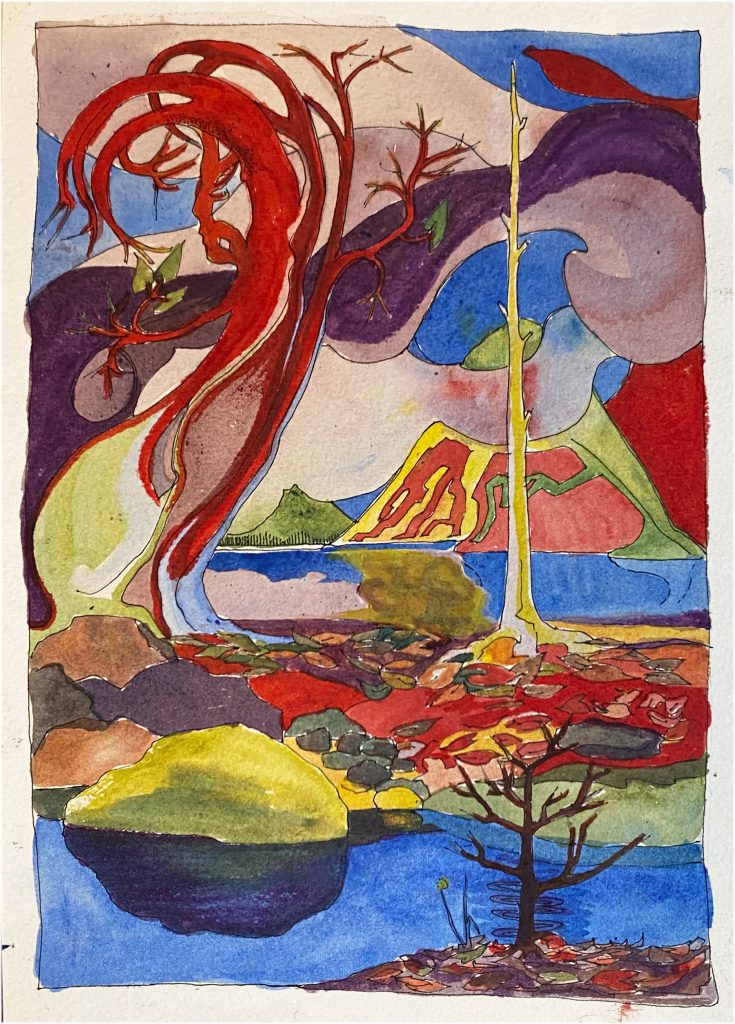 "Sontula Dream" - 6" x' 9"; intensity in watercolour
